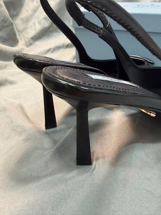 Prada Authentic Women's Black Heels - Picture 3 of 5